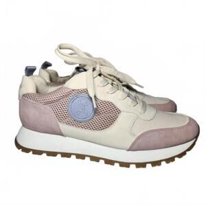 Sam Libby Women's Sneakers Pink and Cream Size 10
